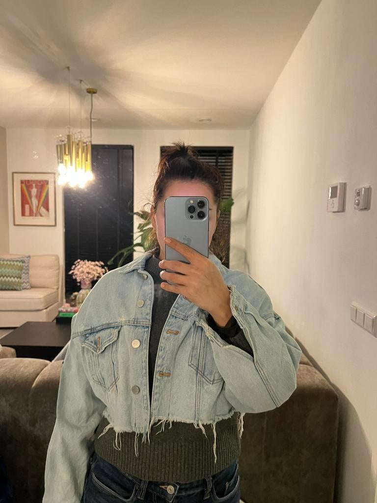 Korte spijkerjack M nieuw spijkerjasje jacket, Kleding | Dames, Ophalen of Verzenden, Nieuw, Maat 38/40 (M), Blauw