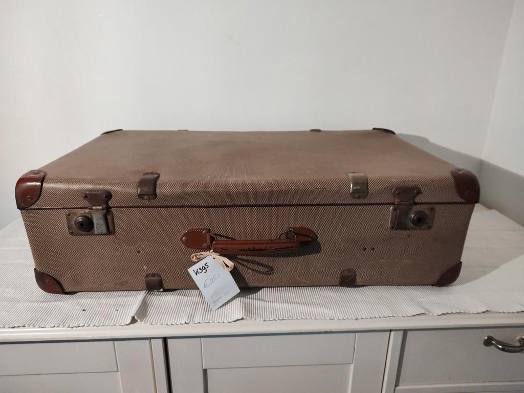K395 VINTAGE jaren 50 koffer van geperst karton, Overige materialen, Gebruikt, -, -