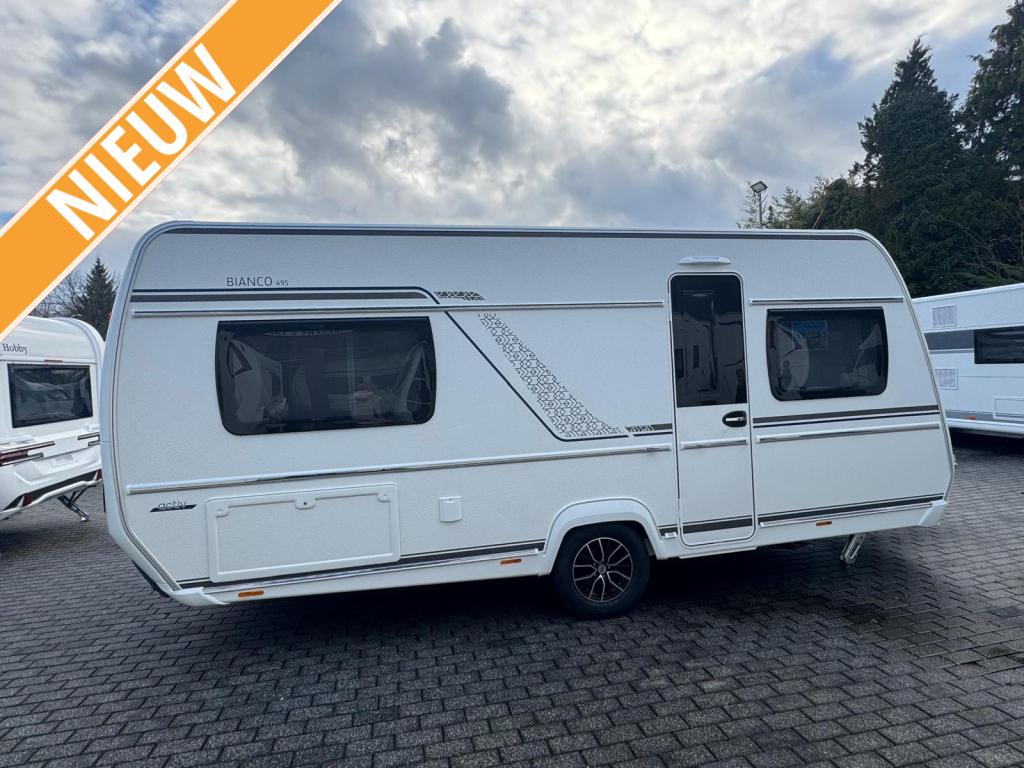Fendt Bianco Activ 495 SFE ACTIEPRIJS!!, Caravans en Kamperen, Caravans, Bedrijf, tot en met 4, 1250 - 1500 kg, Treinzit, Fendt