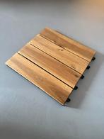 Tectake Tuintegels Tabula Lamellen Bruin, Ophalen of Verzenden, Nieuw, Hout