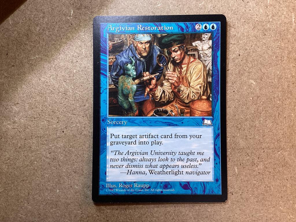 1x Argivian Restoration (Excellent), Ophalen of Verzenden, Zo goed als nieuw, Losse kaart