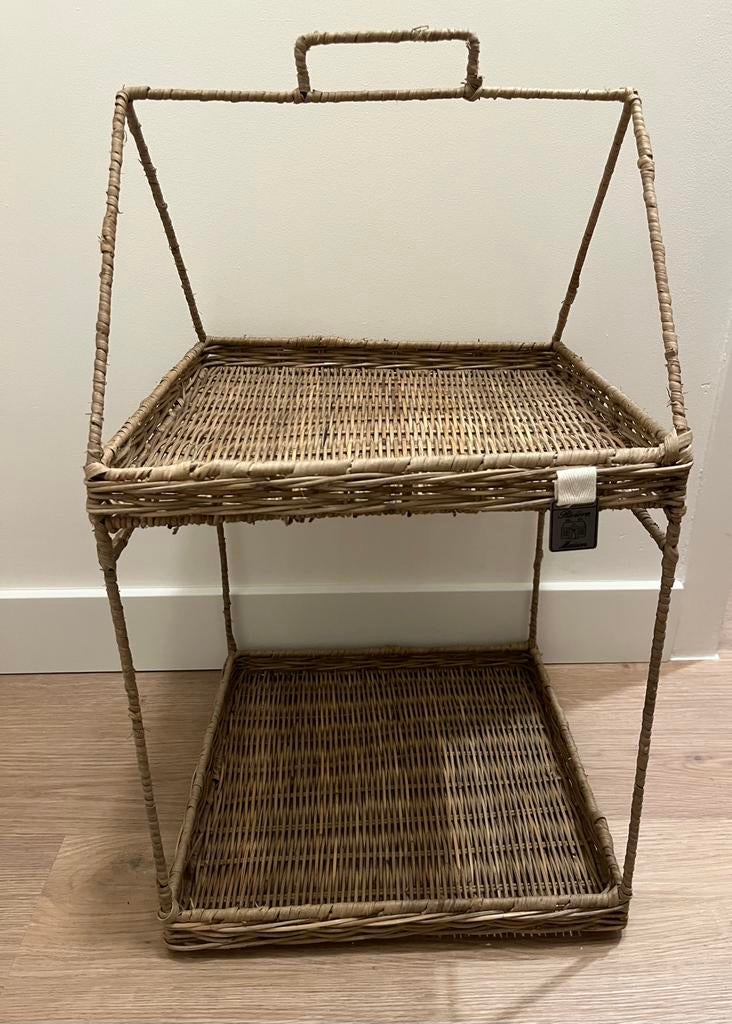 Riviera Maison rieten huis etagere, Huis en Inrichting, Woonaccessoires | Etagères, Ophalen of Verzenden, Zo goed als nieuw