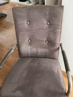 6 taupe stoelen izgs met wieltjes en leuning zsm op te halen, Huis en Inrichting, Stoelen, Ophalen of Verzenden, Gebruikt, Bruin