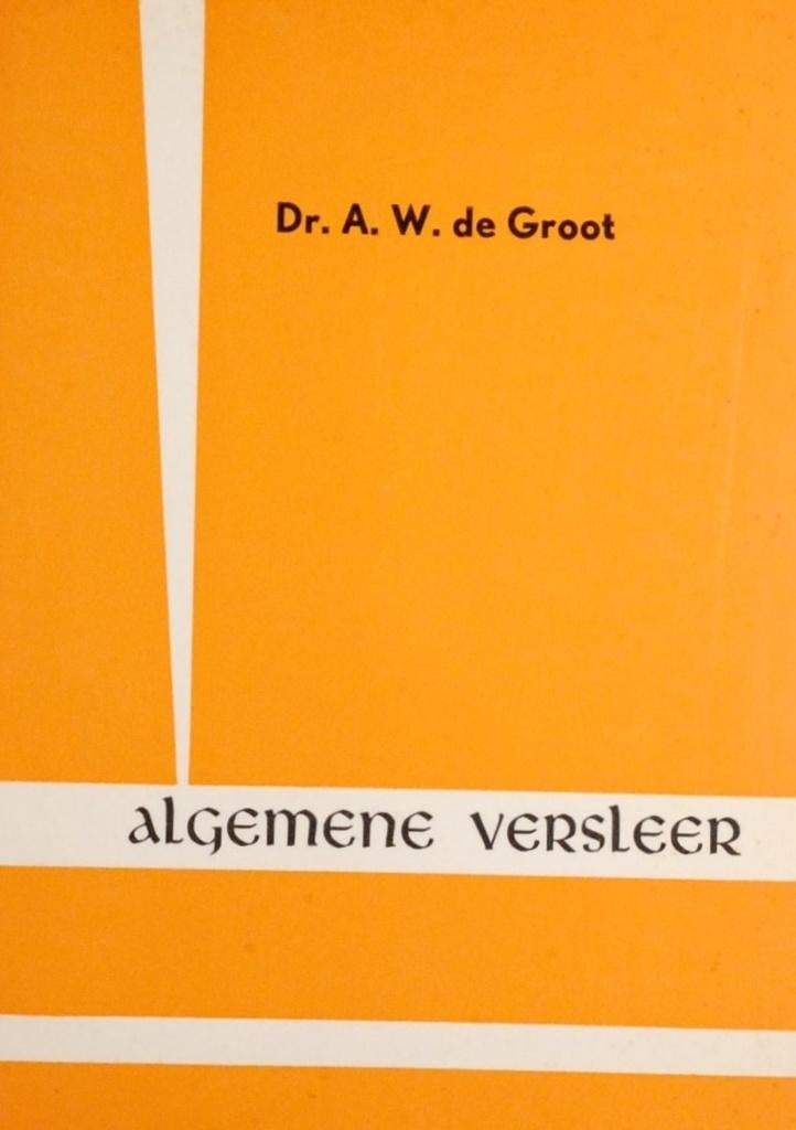 Algemene versleer - Taalkunde (1946), Verzenden, Beta, Zo goed als nieuw, Niet van toepassing