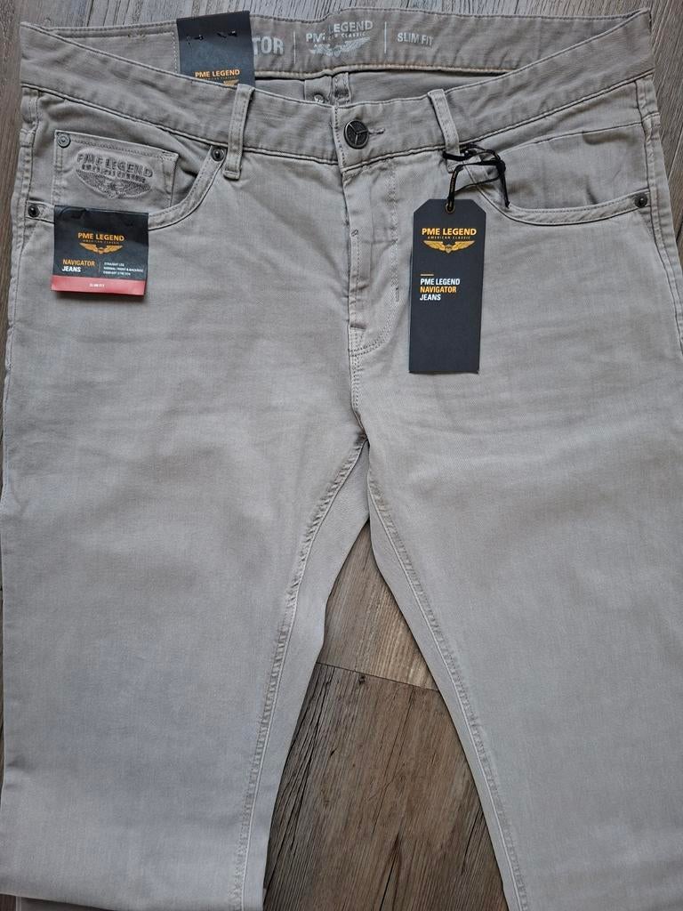PME LEGEND Navigator slimfit jeans W36 L34, W36 - W38 (confectie 52/54), Nieuw, Ophalen of Verzenden, Grijs