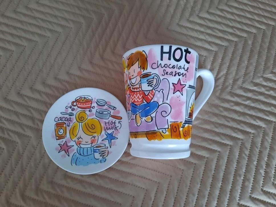 Blond Amsterdam Mok XL met Petit four schaaltje, Blond Amsterdam, Ophalen of Verzenden, Zo goed als nieuw, Kop(pen) en/of Schotel(s)