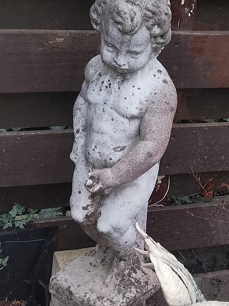 Manneke Pis beeld voor in de tuin, Tuin en Terras, Tuinbeelden, Ophalen, Kunststof