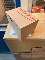 Dozen Kleine verzenddoosjes 12x8x7 cm - Bruin/Wit, Ophalen