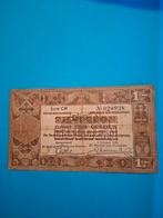 1 gulden Zilverbon uit 1938 in ZF
Serie CM, Postzegels en Munten, Bankbiljetten | Nederland, Ophalen of Verzenden, 1 gulden, Los biljet