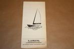 Zeldzame folder - Lemstra Cruisers [boten] - Ca 1960, Ophalen of Verzenden, Gelezen