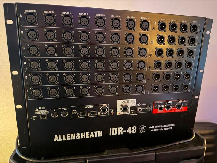 Allen & Heath iLive iDR48 + Dante-kaart – In nette staat, Muziek en Instrumenten, Mengpanelen, Zo goed als nieuw, Ophalen of Verzenden