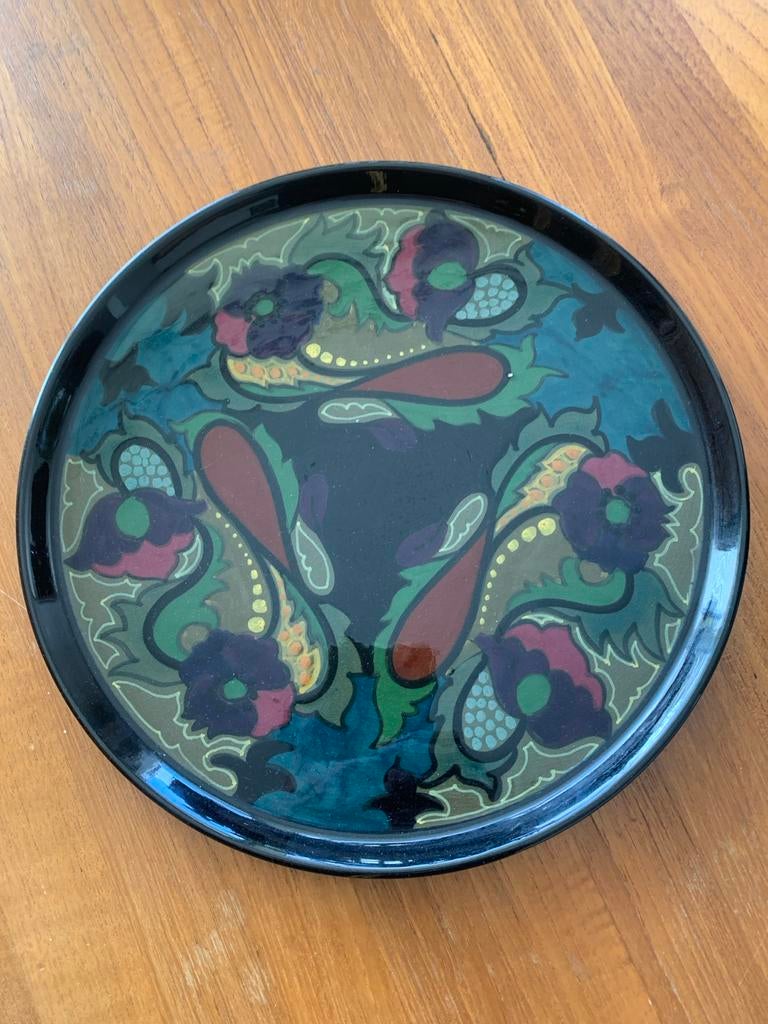 Glanzende plateel keramische schaal, Antiek en Kunst, Ophalen of Verzenden