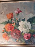 Schilderij van Stephan Kip: Kleurrijk Bloemenstilleven, Ophalen of Verzenden