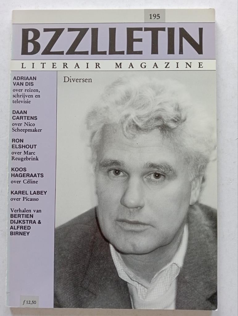 BZZLLETIN Literair Magazine 195 Picasso Nico Scheepmaker, Boeken, Tijdschriften en Kranten, Ophalen of Verzenden, Gelezen, Muziek, Film of Tv