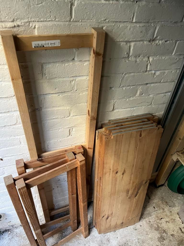 Gratis afhalen: Diverse Ikea IVAR kast onderdelen (hout), Ophalen, Gebruikt