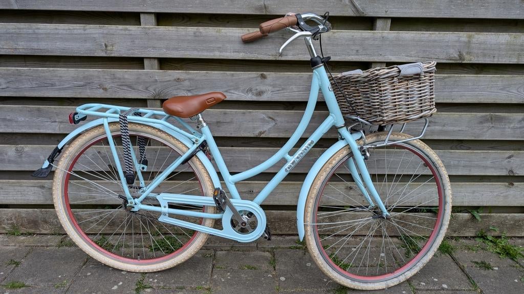 Volare meisjesfiets 28 inch mintgroen, Fietsen en Brommers, Gebruikt, Volare, Handrem, Ophalen