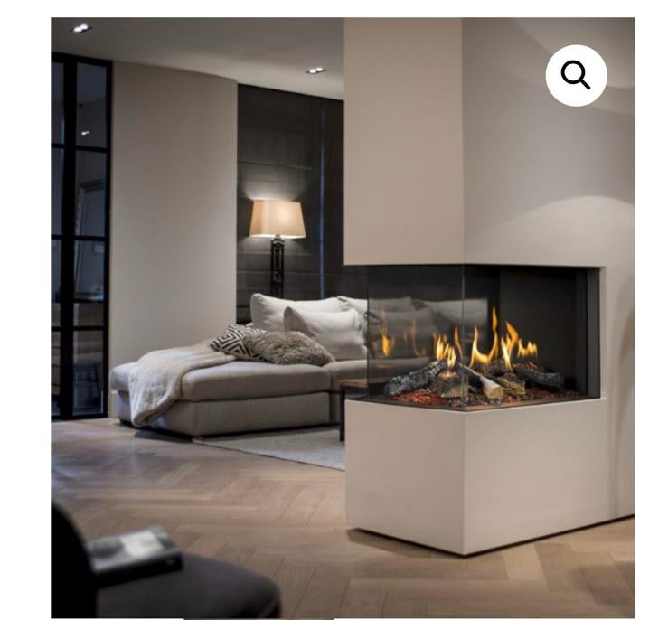 Bellfire roomdivider gashaard medium 3, Ophalen, Zo goed als nieuw, Inbouwhaard, Gashaard