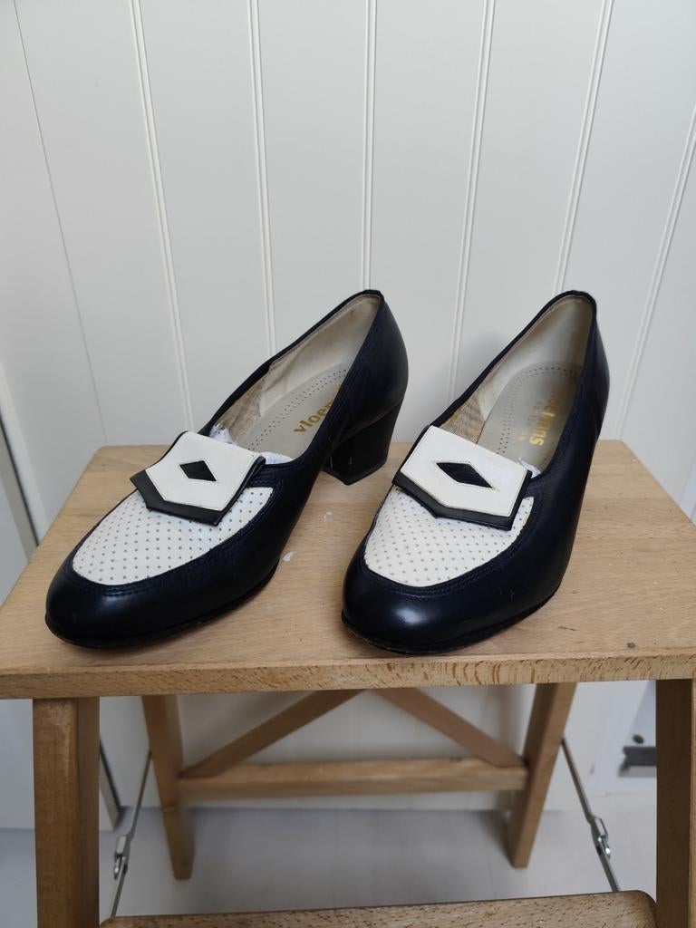 Nette Dames schoen, Pumps, Vloermans Rotterdam, Blauw, Ophalen of Verzenden