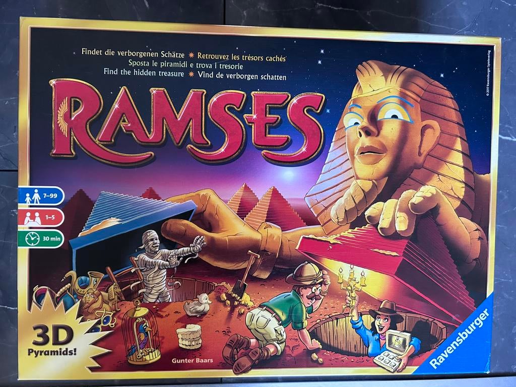 Ramses bordspel, Hobby en Vrije tijd, Gezelschapsspellen | Bordspellen, Ophalen, Zo goed als nieuw