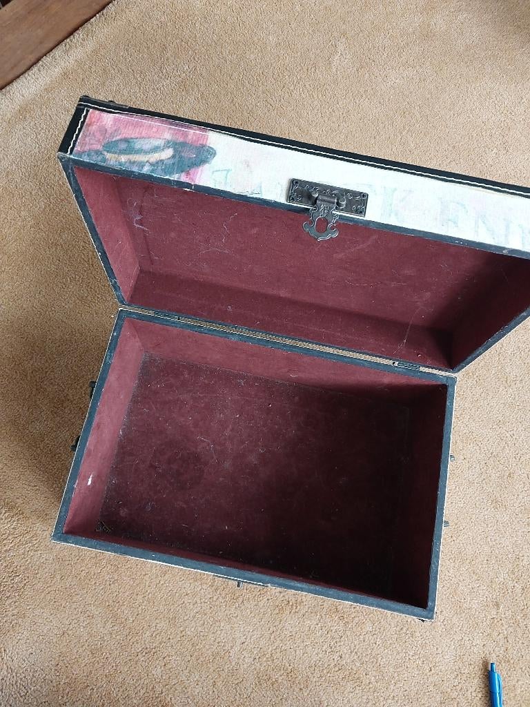 Vintage Houten Kistje / Opbergkist, Minder dan 50 cm, Minder dan 50 cm, Ophalen of Verzenden, Zo goed als nieuw