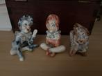 3 schattige oude beeldjes, Verzamelen, Beelden en Beeldjes, Ophalen of Verzenden, Zo goed als nieuw, Dier