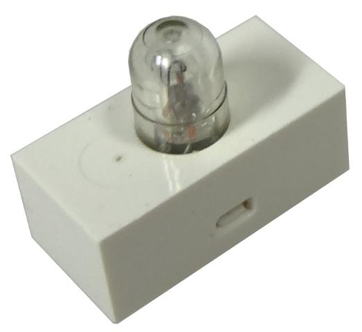 Lego White Electric, Light Brick 1 x 2 with Lamp on Top, Ophalen of Verzenden, Gebruikt, Losse stenen, Lego