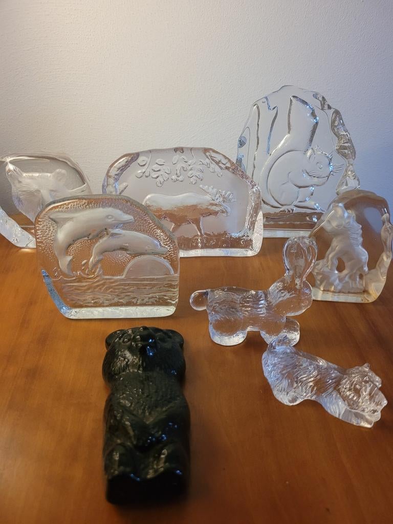 glaskunst kristal Eland van Eda Krystall Nya Zweden beer, Antiek en Kunst, Antiek | Glas en Kristal, Ophalen of Verzenden