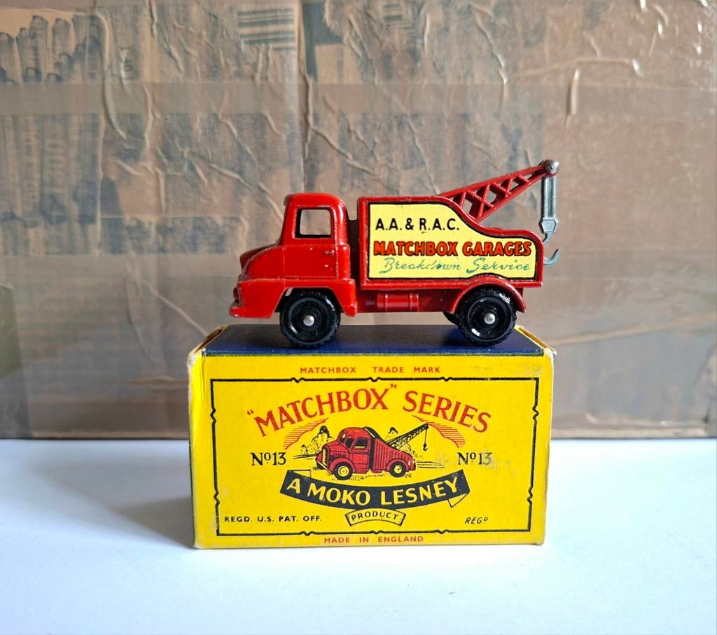 Matchbox 13 ford thames wreck truck, Ophalen of Verzenden, Zo goed als nieuw, Bus of Vrachtwagen