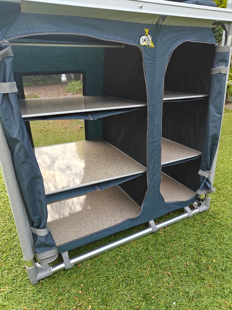 Defa opbergkast 6 lades blauw hoogte 80 cm, Ophalen, Zo goed als nieuw