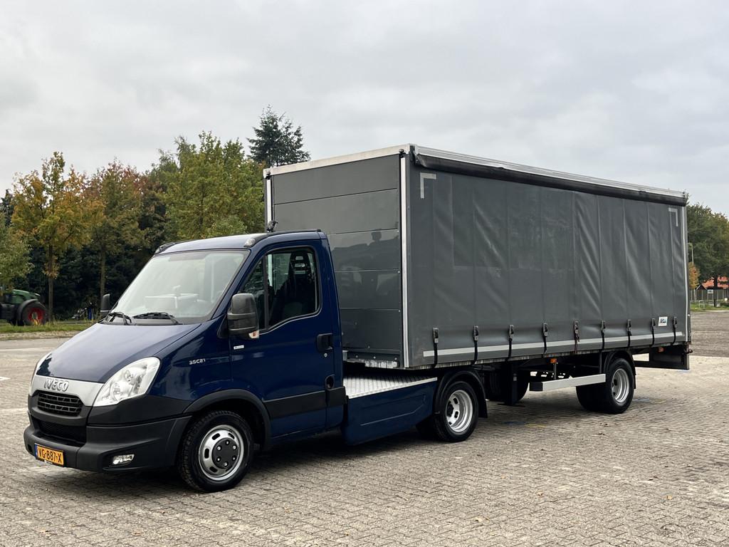 Iveco Daily 35C21 Be-trekker Be-Combi Met Oplegger Huif 1650, Euro 5, Gebruikt, Zwart, 4 cilinders