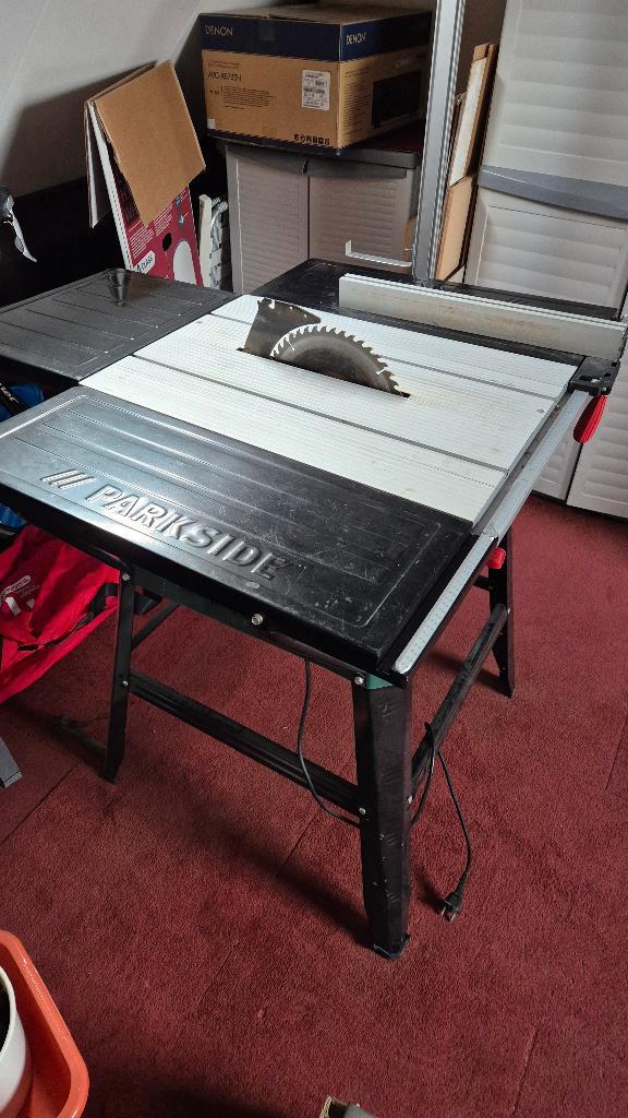 Parkside Tafelcirkelzaag, Doe-het-zelf en Verbouw, Gereedschap | Zaagmachines, Gebruikt, Cirkelzaag, 1200 watt of meer, 70 mm of meer