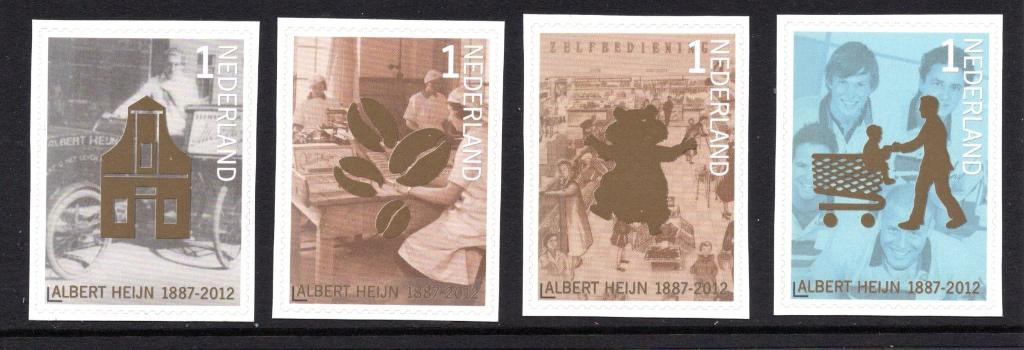 4 zegels uit vel, 125 Jaar Albert Hein, NVPH 2905-2908, Ophalen of Verzenden, Na 1940, Postfris