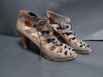 Paul Green sandalen / pumps maat 7 (40,5), Bruin, Paul Green, Gedragen, Sandalen of Muiltjes