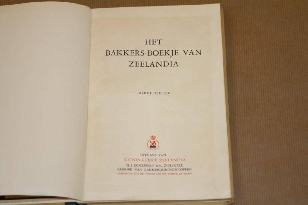 Het bakkers-boekje van Zeelandia - Derde deeltje ca. 1950, Boeken, Ophalen of Verzenden, Gelezen
