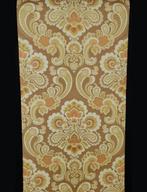 3552 barok vintage behang ornament seventies stijl swiet, Ophalen of Verzenden, 75 m² of meer, Bruin