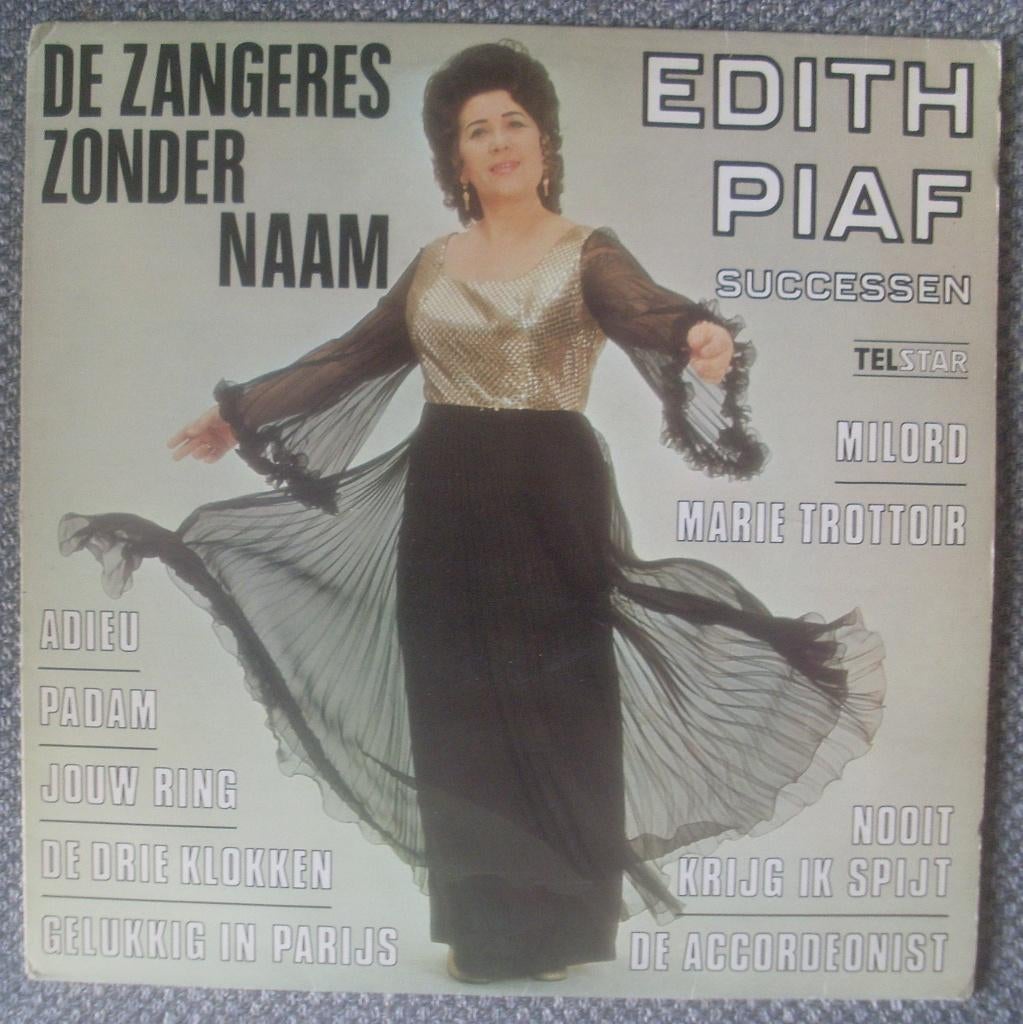 De Zangeres Zonder Naam zingt Edith Piaf (LP) Telstar, Gebruikt, Ophalen of Verzenden, 1970 - 1979, Levenslied of Smartlap
