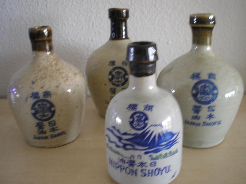 4 Japan / Nippon Shoyu kruikjes in 1 koop, Ophalen of Verzenden