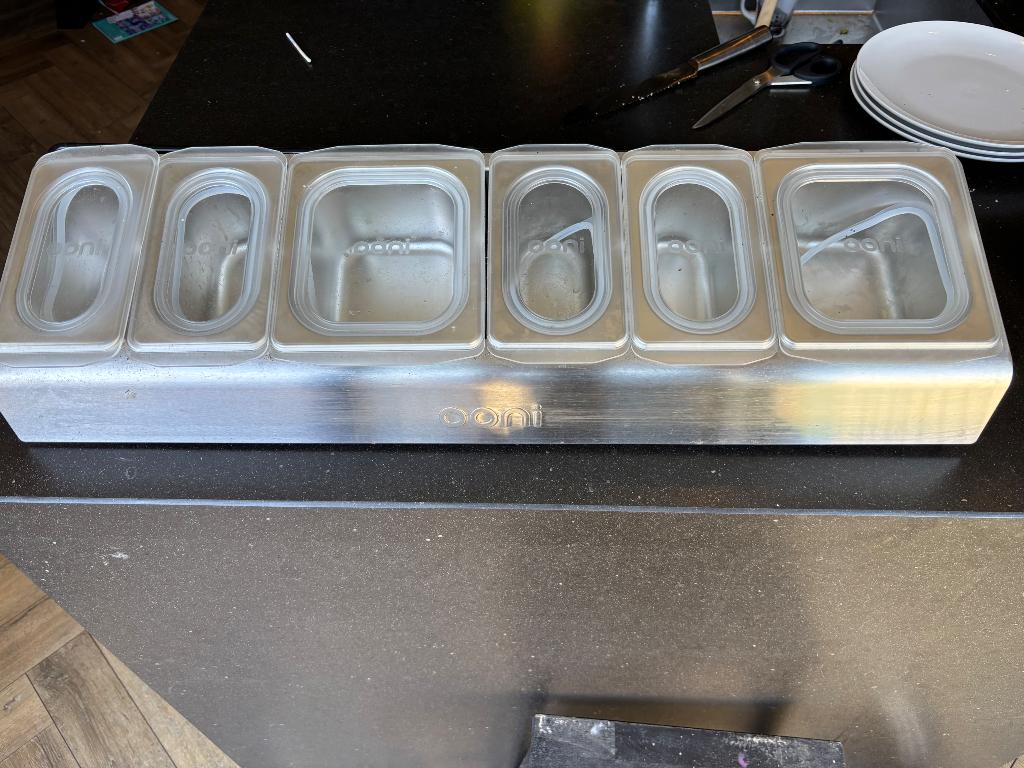 Ooni topping bakjes, Ophalen