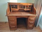 Antiek Eiken rolluik bureau secretaire vintage, Huis en Inrichting, Ophalen, Gebruikt