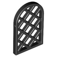 Lego Black Pane for Window 1 x 2 x 2 2/3 Lattice Diamond, Ophalen of Verzenden, Gebruikt, Losse stenen, Lego