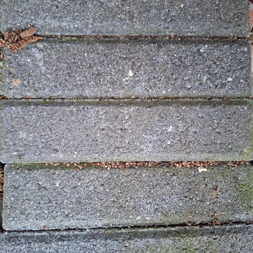 Grijze waaltjes 4,5m2, Tuin en Terras, Tegels en Klinkers, Ophalen, Gebruikt, Beton, Klinkers