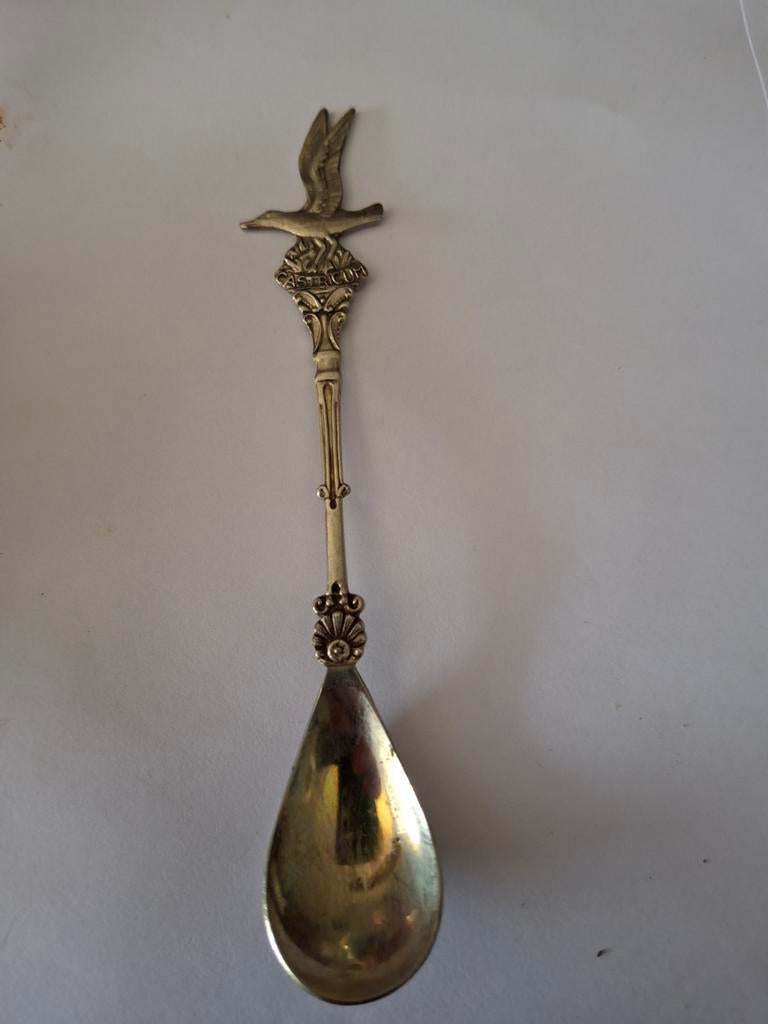 Theelepel Castricum verzilverd, Ophalen of Verzenden