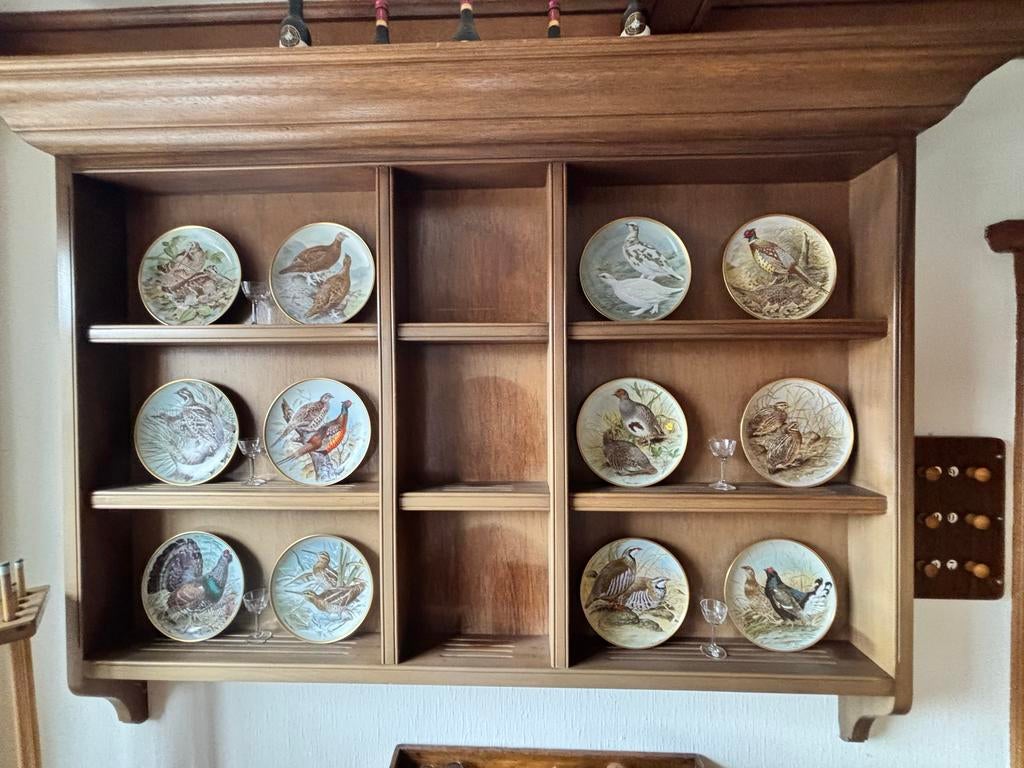 Franklin Porcelain 'Gamebirds of the World' borden, Antiek en Kunst, Ophalen