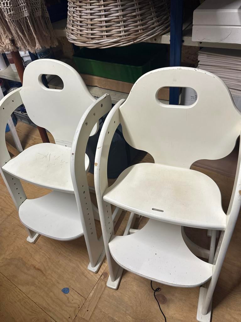 Witte kinderstoelen, Ophalen, Gebruikt, Meegroeistoel, Aanschuifbaar