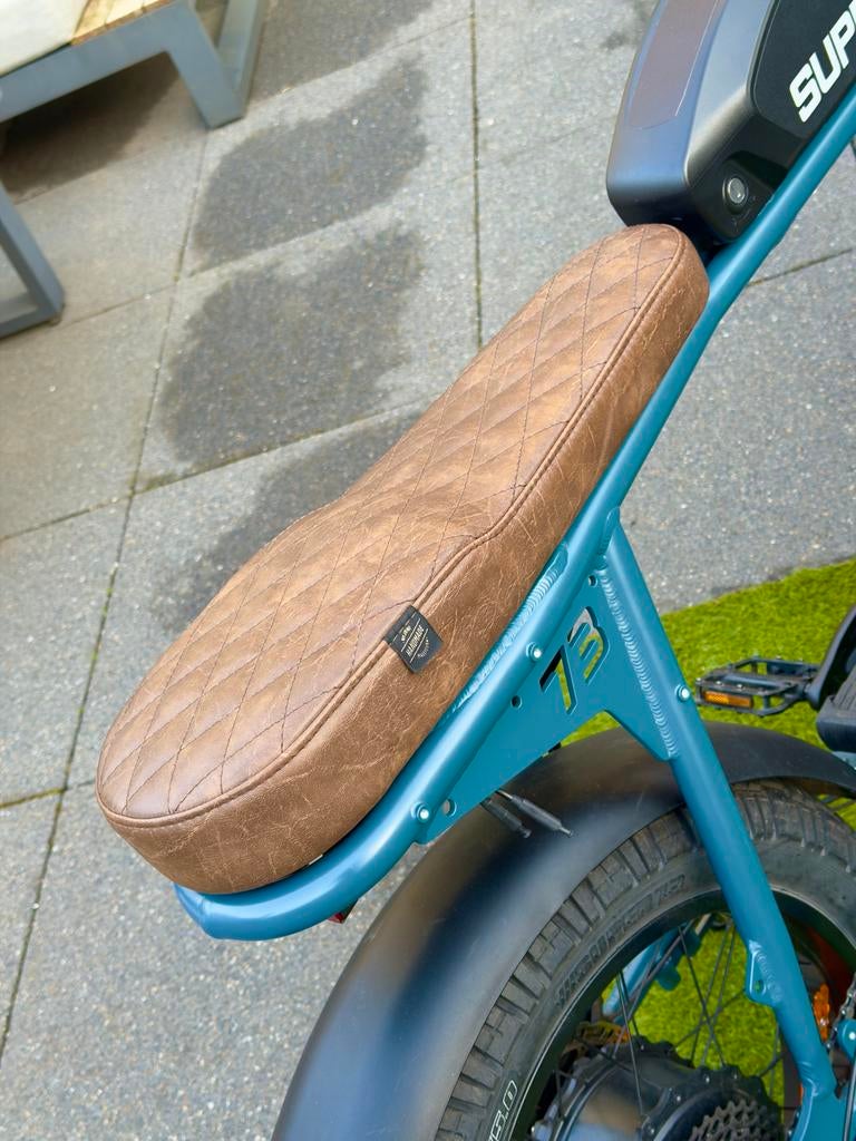 Café racer zadel voor Super73 S2 en RX, Elektrische fiets, Leer, Ophalen of Verzenden, Zo goed als nieuw