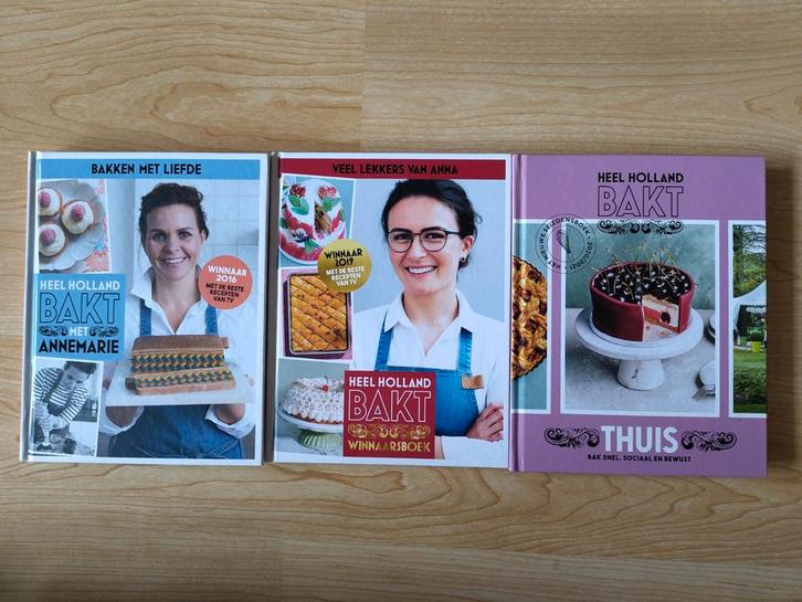 3× Heel Holland Bakt, Boeken, Kookboeken, Gelezen, Taart, Gebak en Desserts, Nederland en België, Ophalen of Verzenden