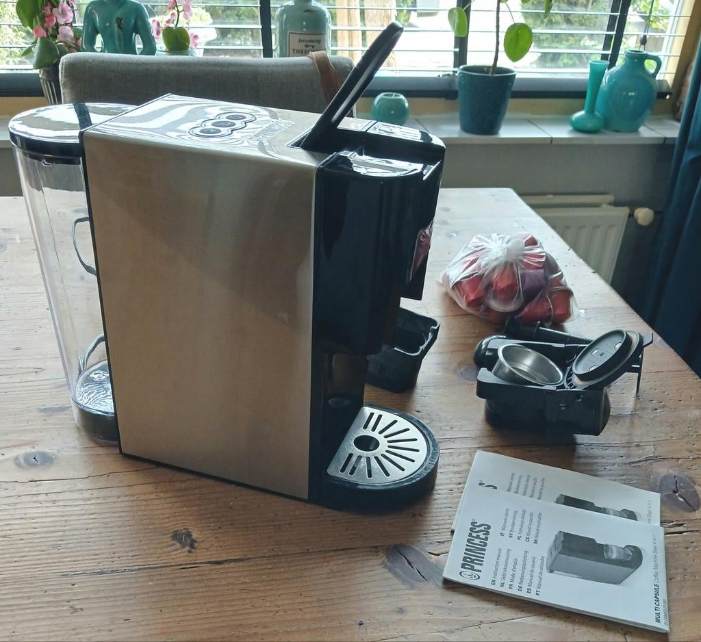 Multi capsule filter-koffiezetapparaat Princess, Ophalen, Afneembaar waterreservoir, Koffiemachine, Zo goed als nieuw