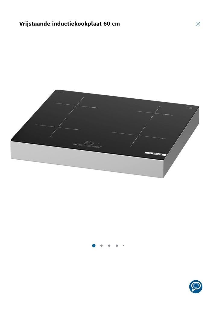 vrijstaande inductie kookplaat nieuw in doos, Witgoed en Apparatuur, Kookplaten, Ophalen, Nieuw, 4 kookzones, Inductie