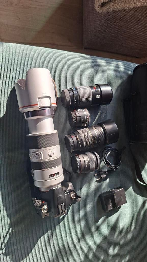 Sony a 230 met div. lenzen, Audio, Tv en Foto, Fotografie | Lenzen en Objectieven, Ophalen