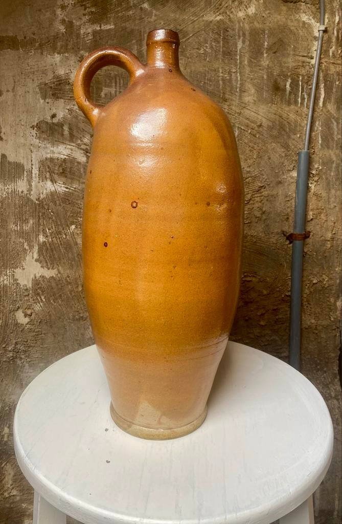 Antieke aardewerken kruik - 44cm hoog, Ophalen of Verzenden